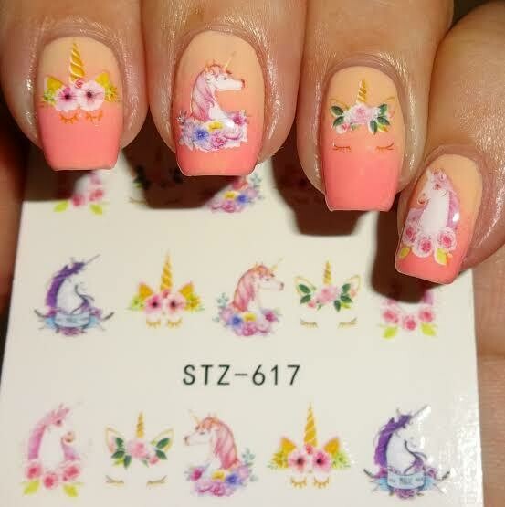 Unicorn Nail Decal