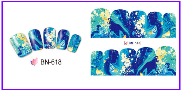 Marble Nail Art Decal BN618