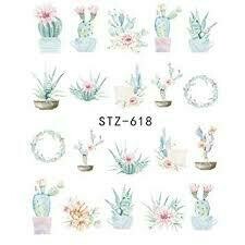 Cactus Plant Nail Decal