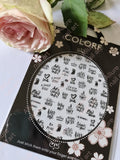 Words Text Letter Nail Sticker