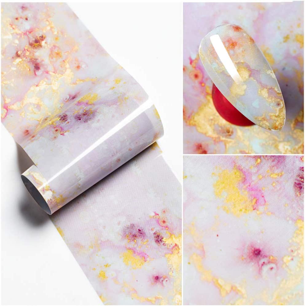 Marble Nail Art 10pcs Foil Set