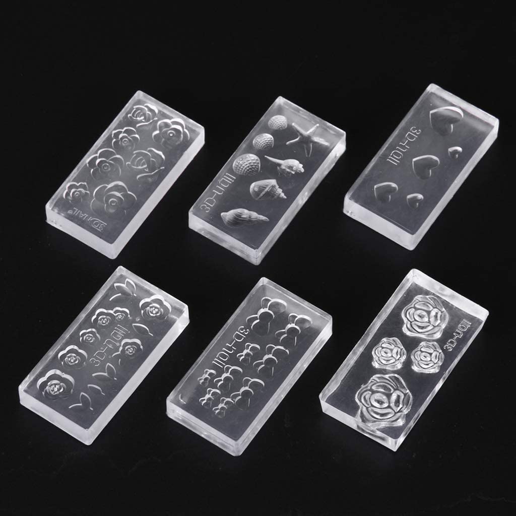 UV Gel Acrylic Mixed Shapes Template Nail Art Mold DIY Manicure 3D Silicone
