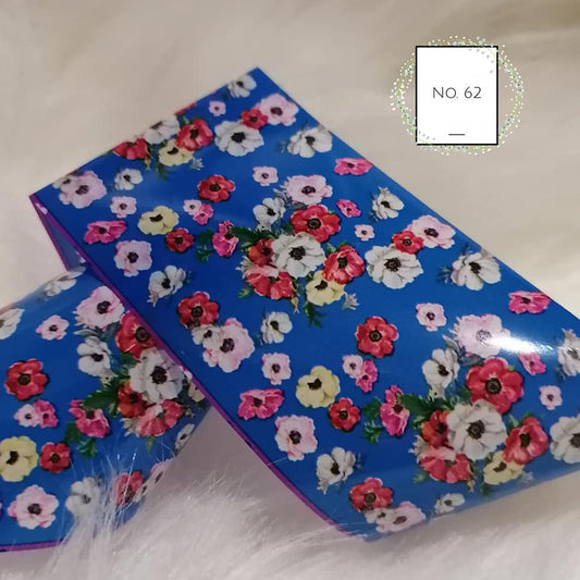 Floral Foil Nail Transfer