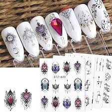 Bug Butterfly Lace Heart Nail Decal