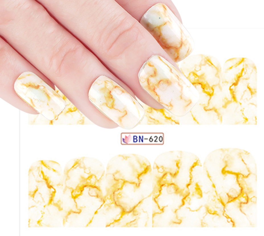 Marble Nail Art Decal BN620