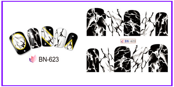 Marble Nail Art Decal BN623