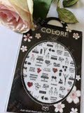 Words Text Letter Wine Glass Lady Nail Sticker