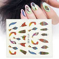 Feather Nail Decal