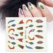 Feather Nail Decal