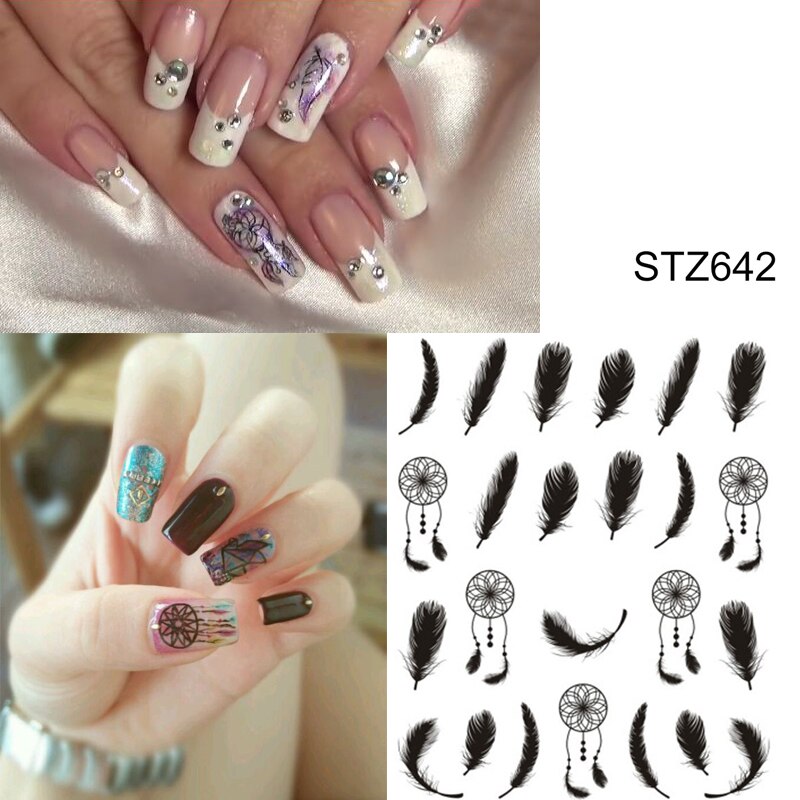 Feather Dream Catcher Nail Decal