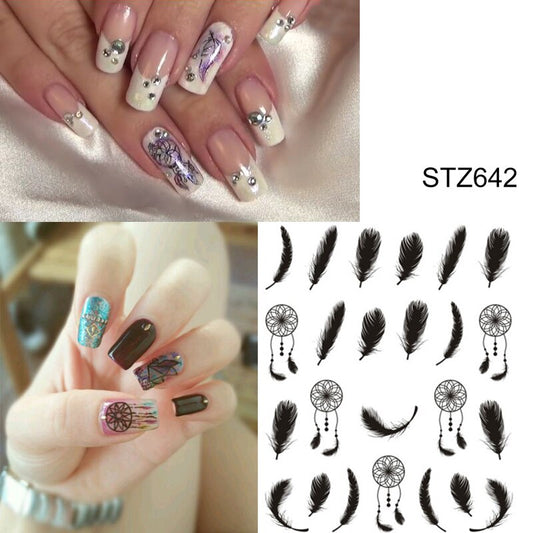 Feather Dream Catcher Nail Decal