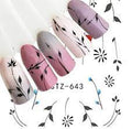 Flower Leaf Nail Decal
