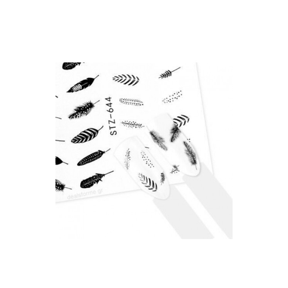Feather Nail Decal