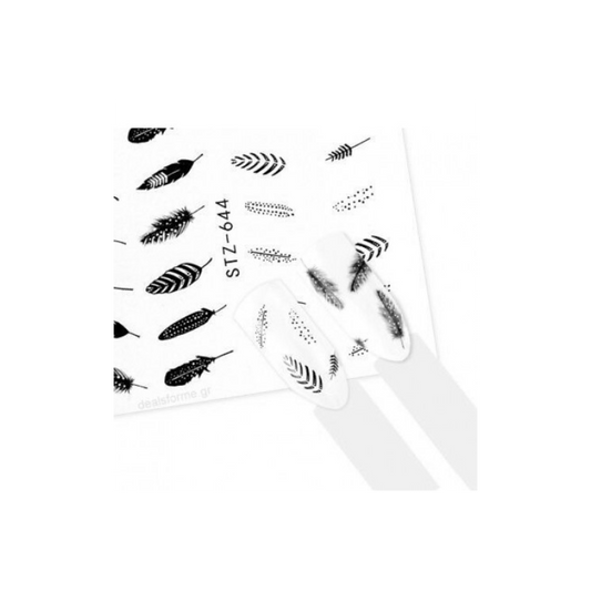 Feather Nail Decal