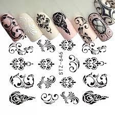 Lace Abstract Lines Nail Decal