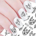 Animal Abstract Lines Nail Decal