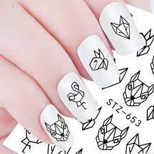 Animal Abstract Lines Nail Decal