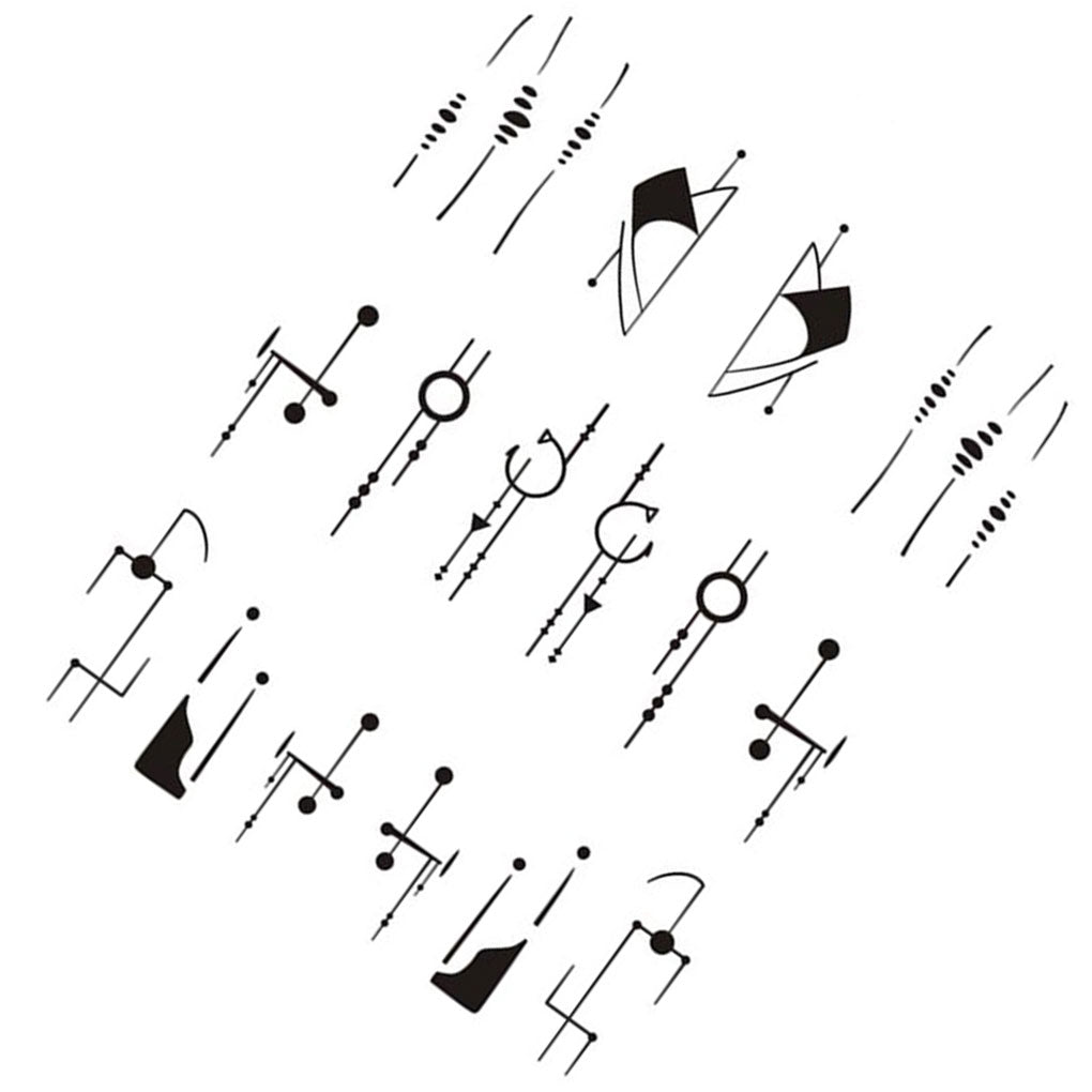 Geometric Abstract Lines Nail Decal