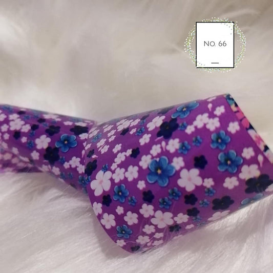 Floral Foil Nail Transfer