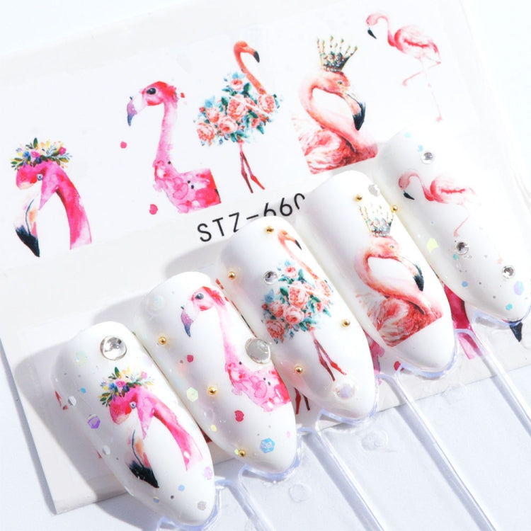 Flamingo Animal Nail Decal