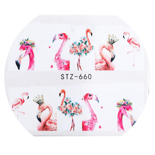 Flamingo Animal Nail Decal
