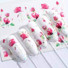 Flower Nail Decal