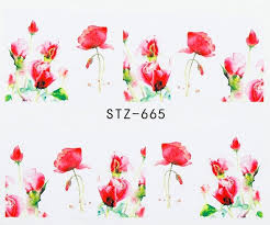 Flower Nail Decal