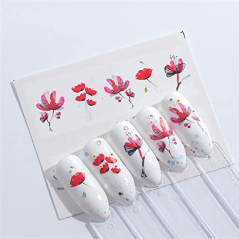 Flower Nail Decal