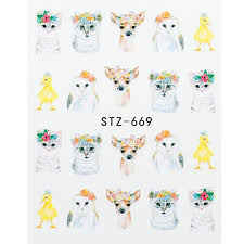 Rabbit Bunny Duck Owl Nail Decal