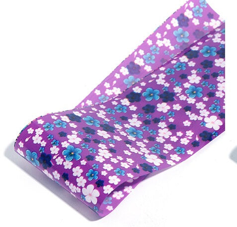 Floral Foil Nail Transfer