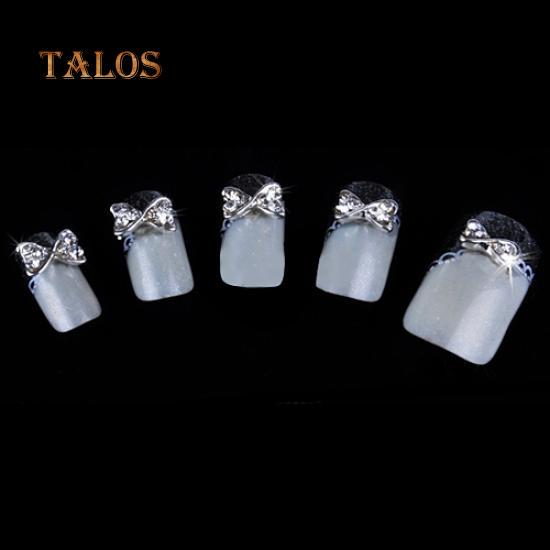 PB05 - Bows Rhinestones Charms Nail Art Decoration