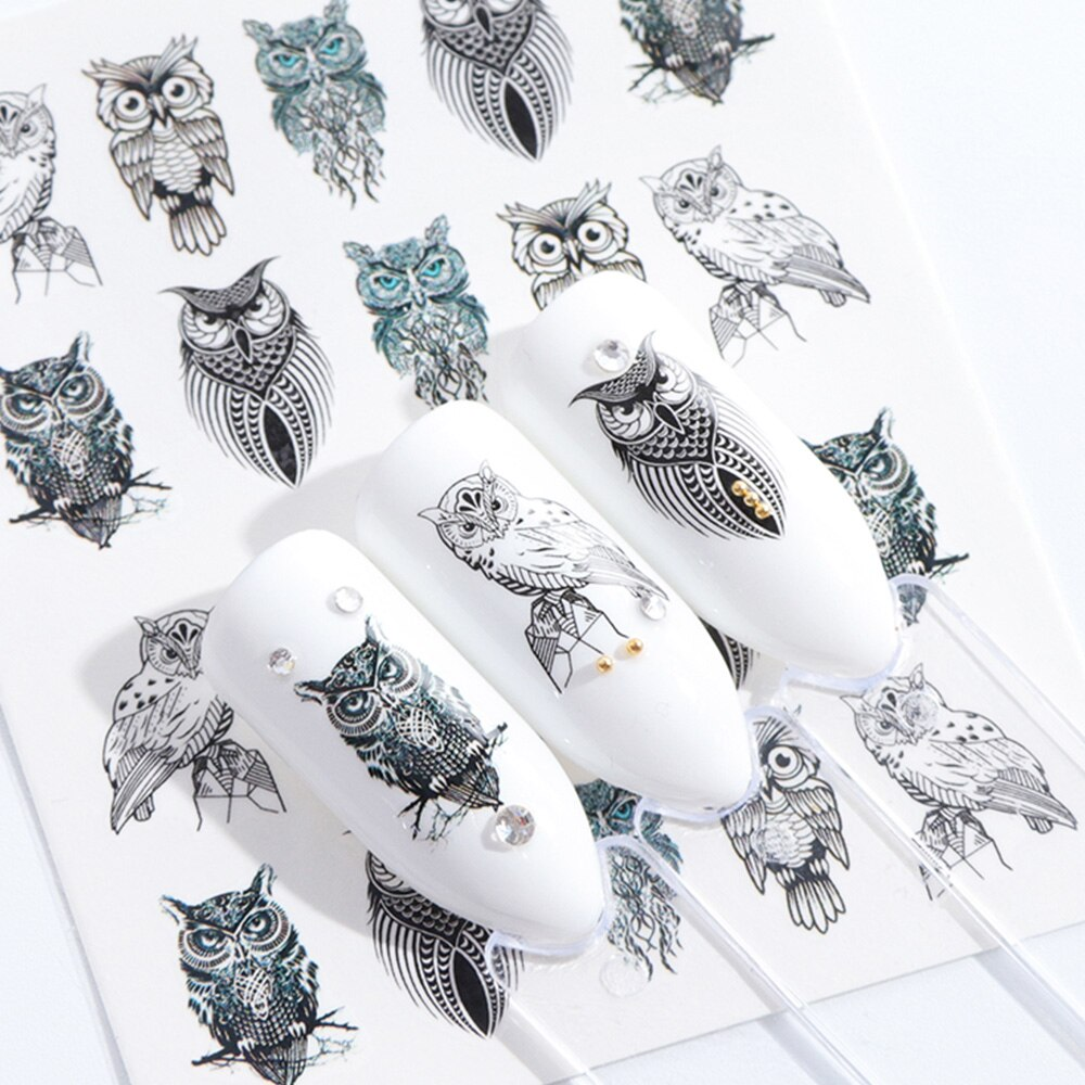 Owl Nail Decal
