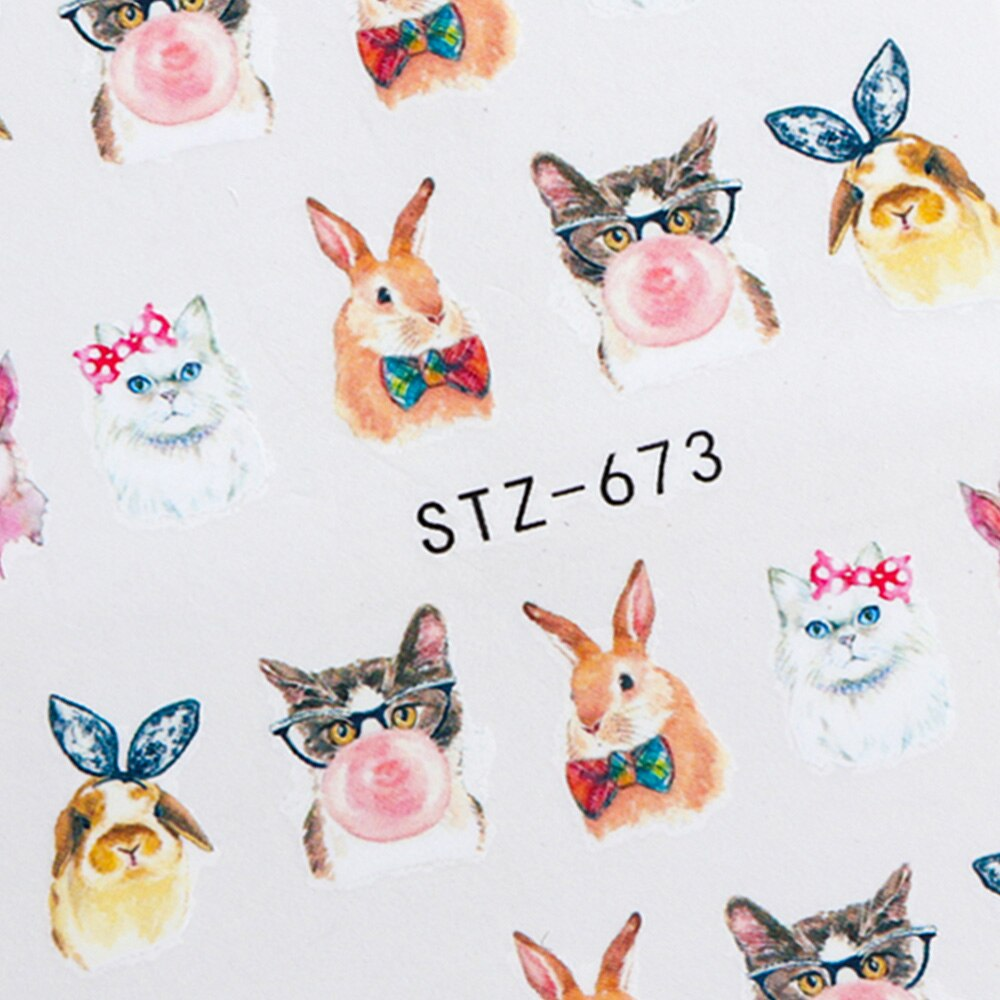 Rabbit Bunny Easter Nail Decal