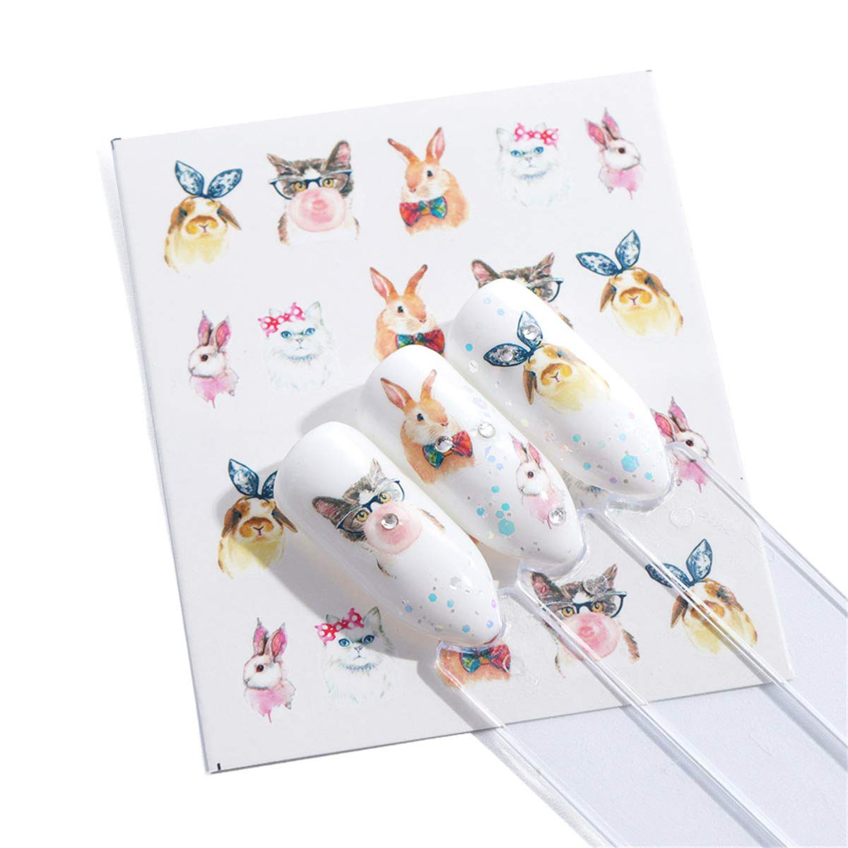 Rabbit Bunny Easter Nail Decal