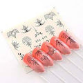 Geometric Abstract Lines Lace Nail Decal