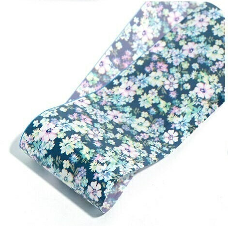 Floral Foil Nail Transfer