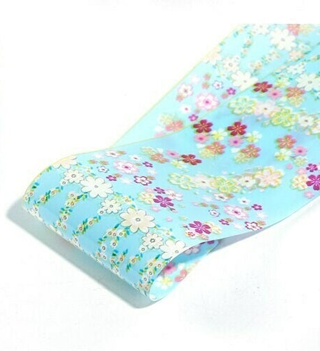 Floral Foil Nail Transfer