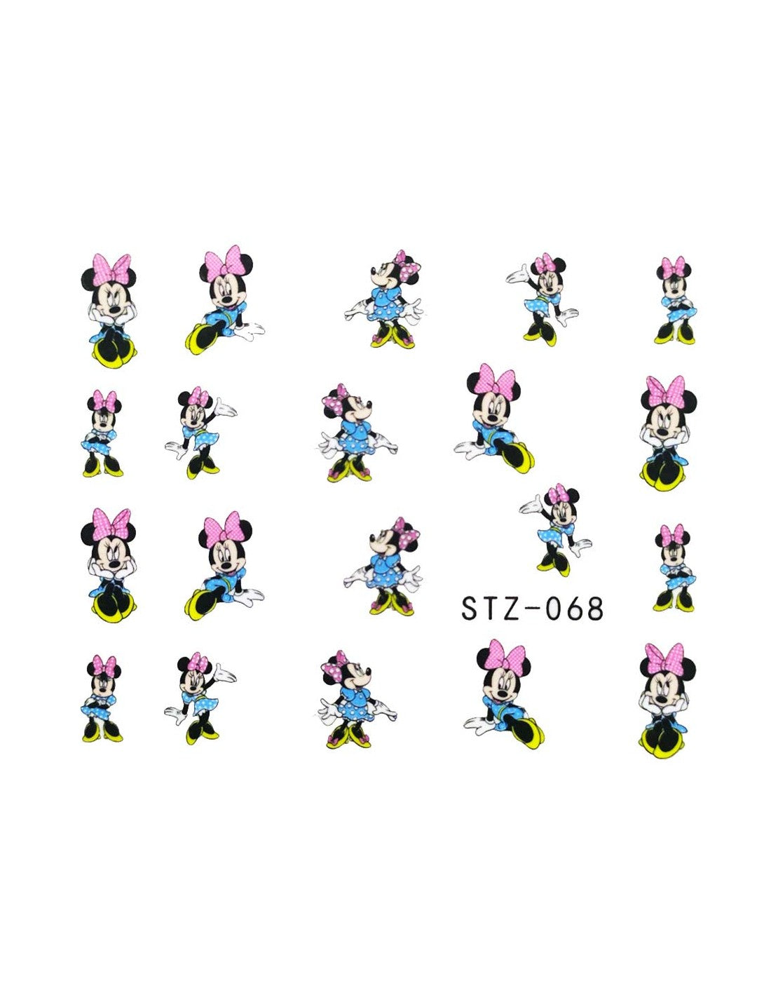 Mickey Mouse Minnie Mouse Nail Decal