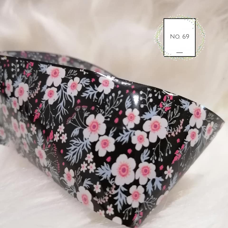 Floral Foil Nail Transfer