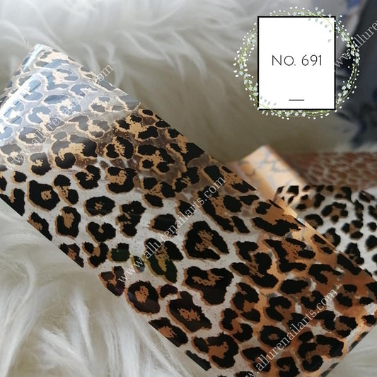 Animal Print Foil Nail Transfer