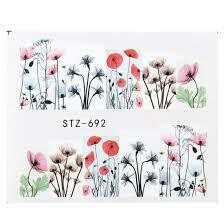 Flower Water color Nail Decal