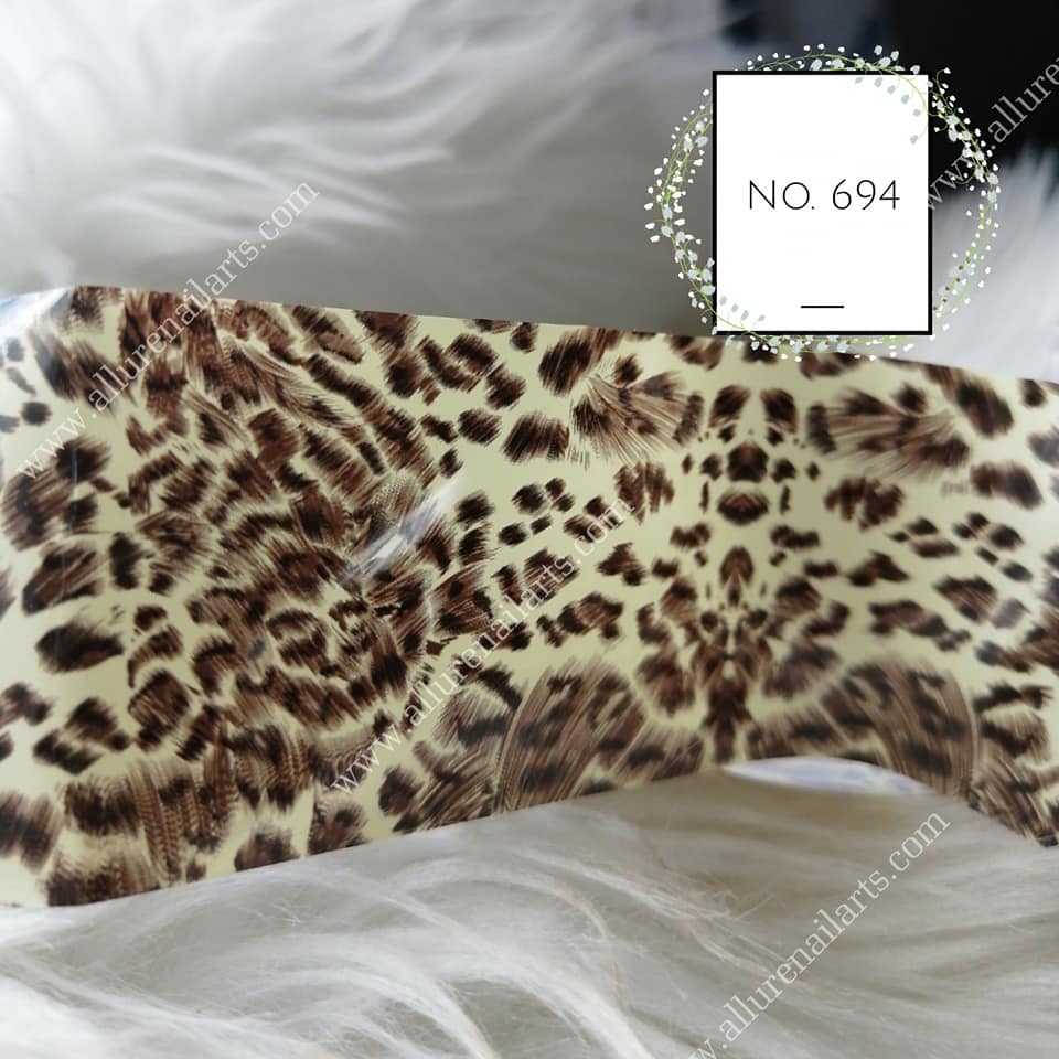 Animal Print Foil Nail Transfer