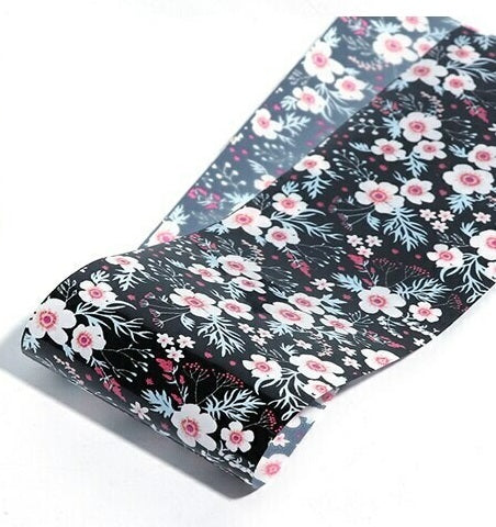 Floral Foil Nail Transfer