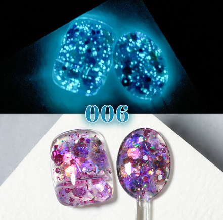 Glow in the dark Glitter Gel 10g