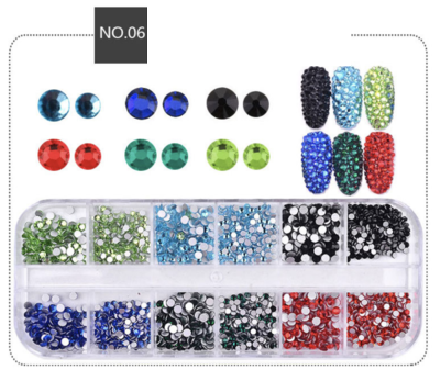 Color Crystal Nail Art Rhinestones Decoration