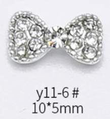 Bow Crown Rhinestones Charms Nail Art Decoration