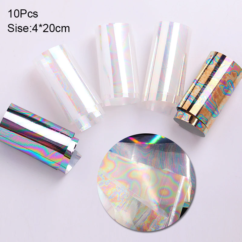 Oil Spill Chameleon Marble Nail Art Foil Set