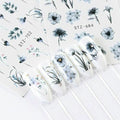 Flower Water color Nail Decal