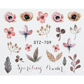 Flower Water color Nail Decal
