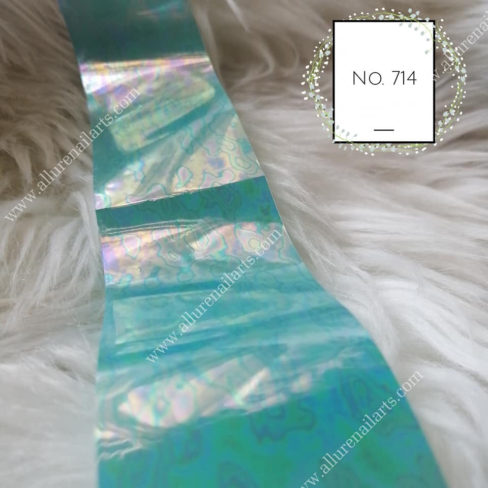 Angel Marble Print Foil Nail Transfer